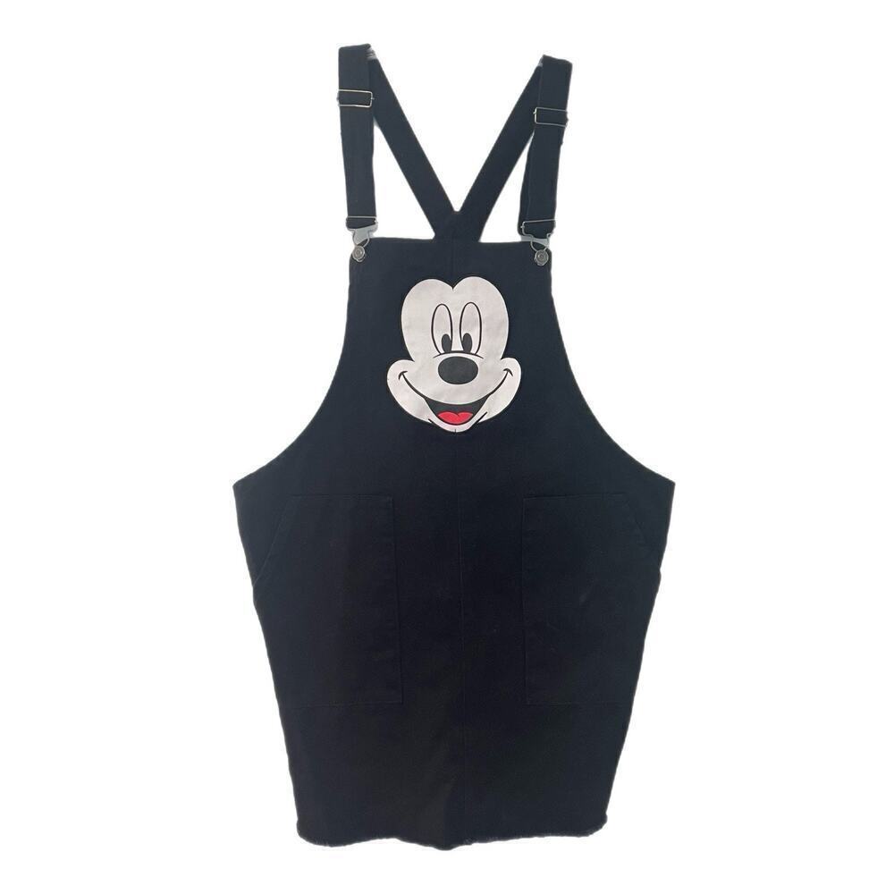 Disney Mickey Mouse Vintage Jean Overalls Skirt Women’s Size 3XL Mini Pockets